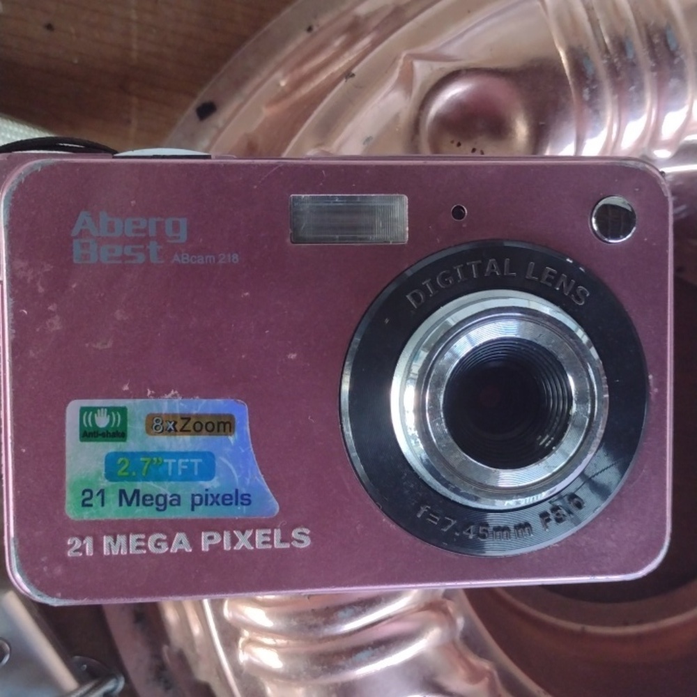 Pink Digital Camera with 21 MP